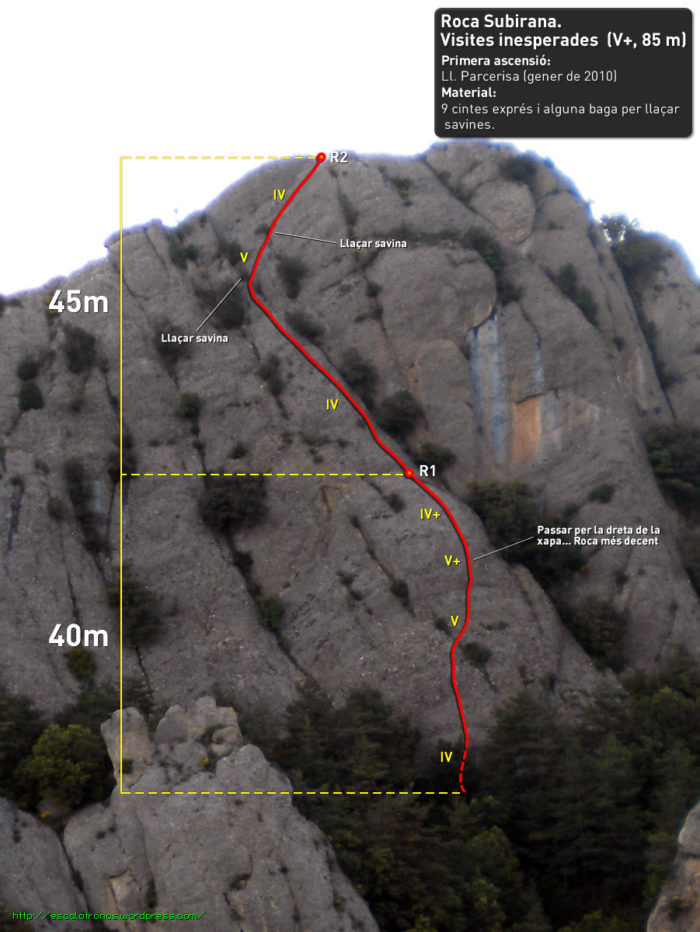 Ressenya de la via Visites Inesperades a la Roca Subirana